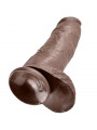 KING COCK - 12 DILDO MARRONE CON SFERE 30.48 CM