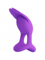 PRETTY LOVE - SILAS ANELLO PER PENE VIBRANTE 7 VIBRAZIONI IN SILICONE VIOLA