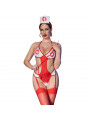 CHILIROSE - CR 4631 SET BODY INFERMIERA SENZA CAVALLETTO ROSSO L/XL