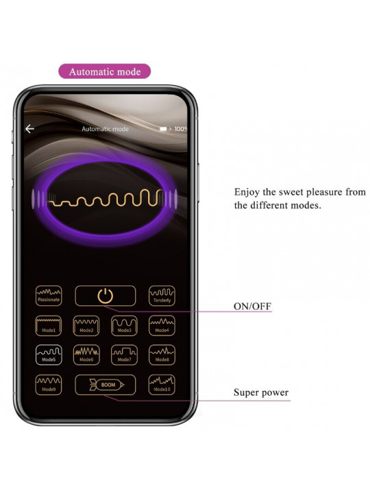 PRETTY LOVE - BILLY TELECOMANDO VIBRAZIONE VIOLA APP GRATUITA