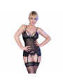 CHILIROSE - CR 4415 SET CORSETTO NERO L/XL