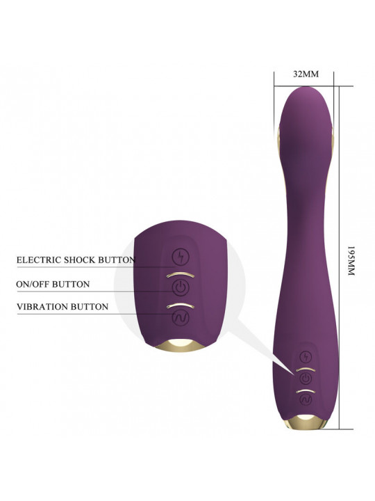 PRETTY LOVE - HECTOR VIBRATORE ELETTROSHOCK BY APP CONTROL VIOLA