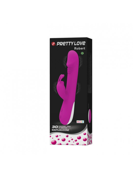 PRETTY LOVE - FLIRTAZIONE VIBRATORE ROBERT CON STIMOLATORE CLITORIDE