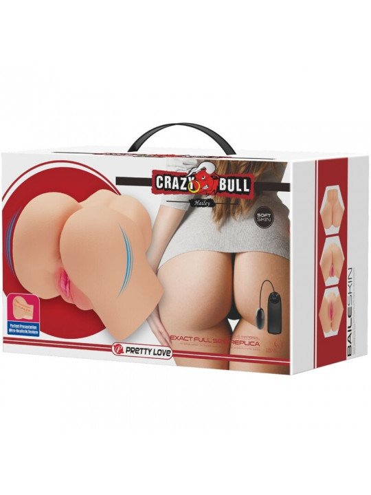 CRAZY BULL - VIBRATORE HAILEY PER VAGINA E ANO REALISTICI