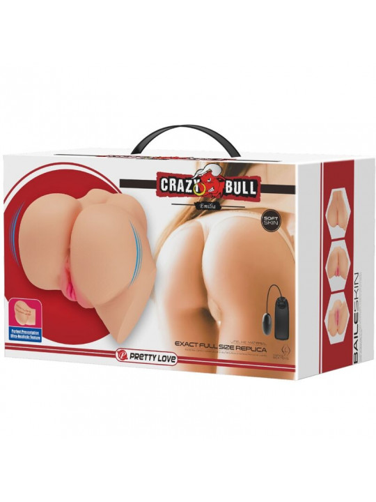 CRAZY BULL - VIBRATORE REALISTICO PER VAGINA E ANO EMILIA