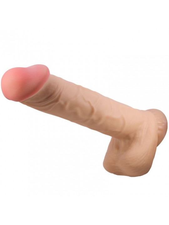 PRETTY LOVE - DILDO REALISTICO SLIDING SKIN SERIES CON VENTOSA SCORREVOLE DELLA PELLE FLESH 26 CM