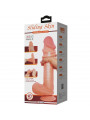 PRETTY LOVE - DILDO REALISTICO SLIDING SKIN SERIES CON VENTOSA SCORREVOLE DELLA PELLE MARRONE 26 CM