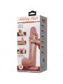 PRETTY LOVE - DILDO REALISTICO SLIDING SKIN SERIES CON VENTOSA SCORREVOLE DELLA PELLE MARRONE 24 CM