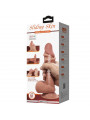 PRETTY LOVE - DILDO REALISTICO SERIE SLIDING SKIN CON VENTOSA SCORREVOLE IN PELLE MARRONE 21,8 CM