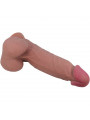 PRETTY LOVE - DILDO REALISTICO SERIE SLIDING SKIN CON VENTOSA SCORREVOLE IN PELLE MARRONE 20,6 CM