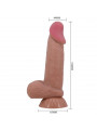 PRETTY LOVE - DILDO REALISTICO SERIE SLIDING SKIN CON VENTOSA SCORREVOLE IN PELLE MARRONE 19,4 CM