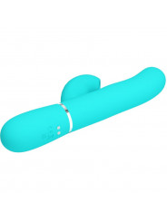 PRETTY LOVE - VIBRATORE MULTIFUNZIONE PERLITA 3 IN 1 G-SPOT VERDE ACQUA