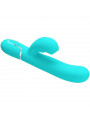 PRETTY LOVE - VIBRATORE MULTIFUNZIONE PERLITA 3 IN 1 G-SPOT VERDE ACQUA