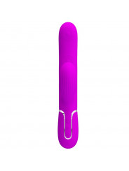 PRETTY LOVE - VIBRATORE MULTIFUNZIONE PERLITA 3 IN 1 G-SPOT VIOLA