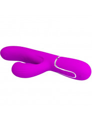 PRETTY LOVE - VIBRATORE MULTIFUNZIONE PERLITA 3 IN 1 G-SPOT VIOLA