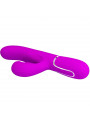 PRETTY LOVE - VIBRATORE MULTIFUNZIONE PERLITA 3 IN 1 G-SPOT VIOLA