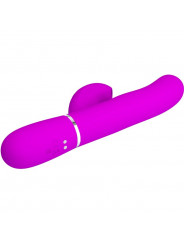 PRETTY LOVE - VIBRATORE MULTIFUNZIONE PERLITA 3 IN 1 G-SPOT VIOLA