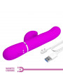 PRETTY LOVE - VIBRATORE MULTIFUNZIONE PERLITA 3 IN 1 G-SPOT VIOLA