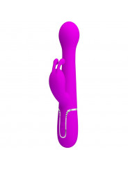 PRETTY LOVE - VIBRATORE DEJON RABBIT 3 IN 1 VIOLA MULTIFUNZIONE