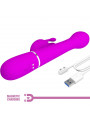 PRETTY LOVE - VIBRATORE DEJON RABBIT 3 IN 1 VIOLA MULTIFUNZIONE