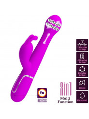 PRETTY LOVE - VIBRATORE DEJON RABBIT 3 IN 1 VIOLA MULTIFUNZIONE