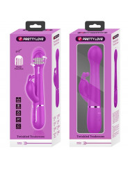 PRETTY LOVE - VIBRATORE DEJON RABBIT 3 IN 1 VIOLA MULTIFUNZIONE