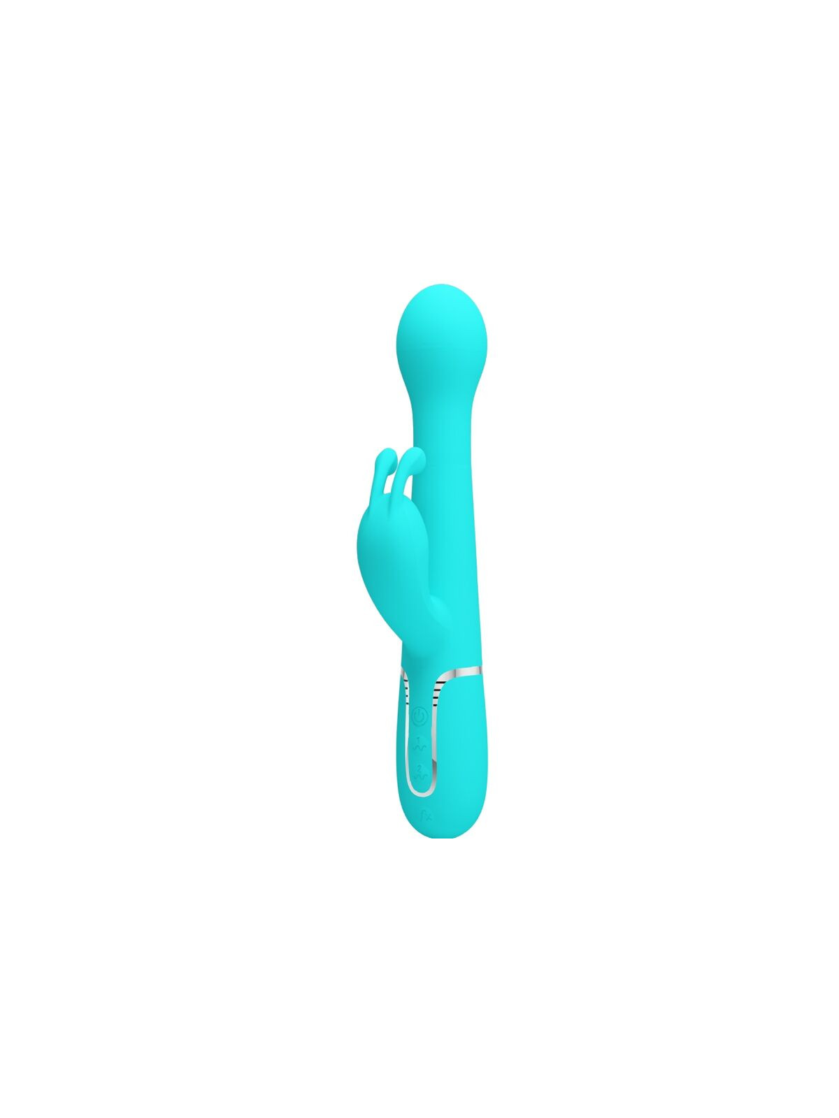 PRETTY LOVE - VIBRATORE DEJON RABBIT 3 IN 1 MULTIFUNZIONE VERDE ACQUA