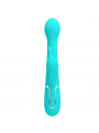 PRETTY LOVE - VIBRATORE DEJON RABBIT 3 IN 1 MULTIFUNZIONE VERDE ACQUA