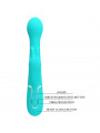 PRETTY LOVE - VIBRATORE DEJON RABBIT 3 IN 1 MULTIFUNZIONE VERDE ACQUA