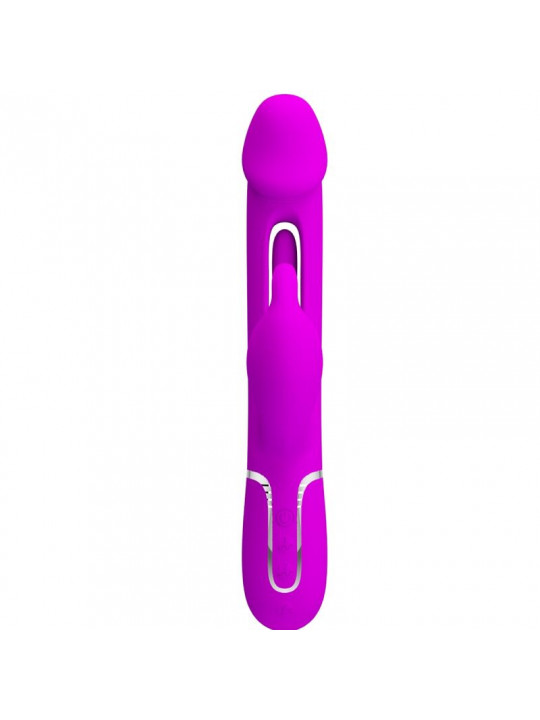 PRETTY LOVE - VIBRATORE DEJON RABBIT 3 IN 1 MULTIFUNZIONE FUCSIA