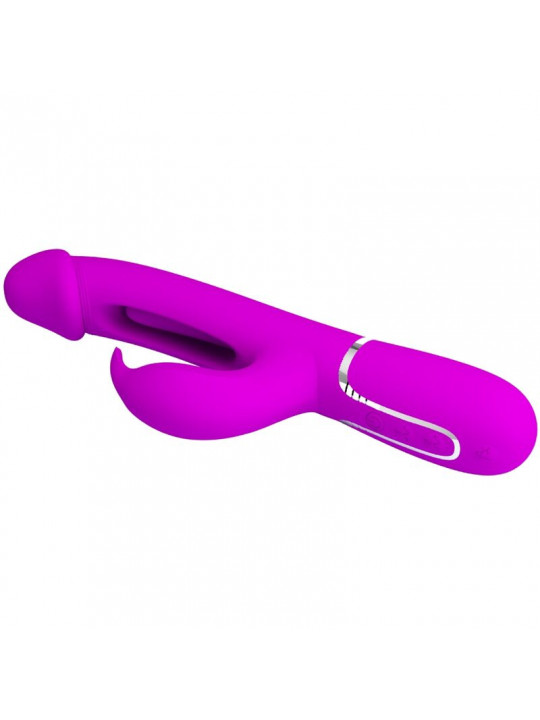 PRETTY LOVE - VIBRATORE DEJON RABBIT 3 IN 1 MULTIFUNZIONE FUCSIA