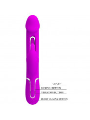 PRETTY LOVE - VIBRATORE DEJON RABBIT 3 IN 1 MULTIFUNZIONE FUCSIA