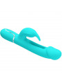 PRETTY LOVE - VIBRATORE DEJON RABBIT 3 IN 1 MULTIFUNZIONE VERDE ACQUA