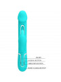 PRETTY LOVE - VIBRATORE DEJON RABBIT 3 IN 1 MULTIFUNZIONE VERDE ACQUA