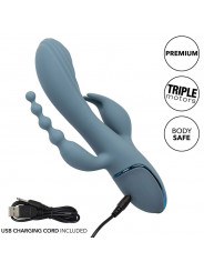 CALEXOTICS - VIBRATORE TRIPLE ECSTASY GRIGIO