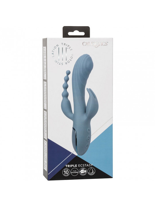 CALEXOTICS - VIBRATORE TRIPLE ECSTASY GRIGIO