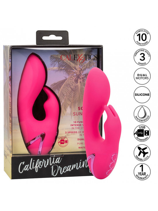 CALEXOTICS - SO. VIBRATORE CAL SUNSHINE RABBIT FUCSIA DI CALIFORNIA DREAMING