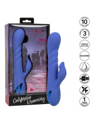 CALEXOTICS - LA LOVE VIBRATOR & SUCKER BLUE DI CALIFORNIA DREAMING