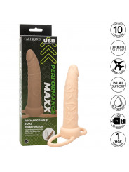 CALEXOTICS - PERFORMANCE MAXX RICARICABILE DOPPIO PENETRATORE PELLE LEGGERA