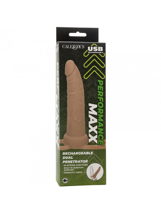 CALEXOTICS - PERFORMANCE MAXX RICARICABILE DOPPIO PENETRATORE PELLE LEGGERA