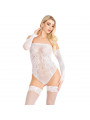 LEG AVENUE - BODY SPALLE NUDE BIANCO