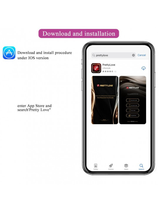 PRETTY LOVE - BAIRD G-SPOT 12 VIBRAZIONI RICARICABILE APP LILA