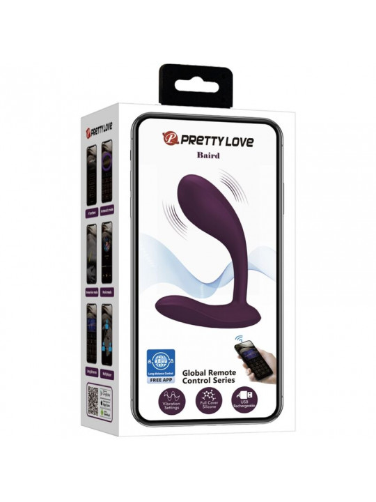 PRETTY LOVE - BAIRD G-SPOT 12 VIBRAZIONI RICARICABILE APP LILA