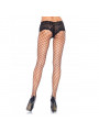 LEG AVENUE - PANTALONE IN RETE CON SHORTS IN PIZZO