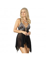 SUBBLIME - BABYDOLL IN TESSUTO TULLE PIZZO S/M