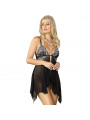 SUBBLIME - BABYDOLL IN TESSUTO TULLE PIZZO SUL PETTO L/XL