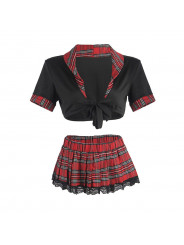 SUBBLIME - COSTUME SEXY DA SCUOLA CON TOP L/XL