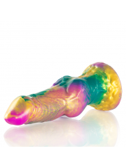 EPIC - DILDO IRIS CON TESTICOLI ARCOBALENO DI PIACERE