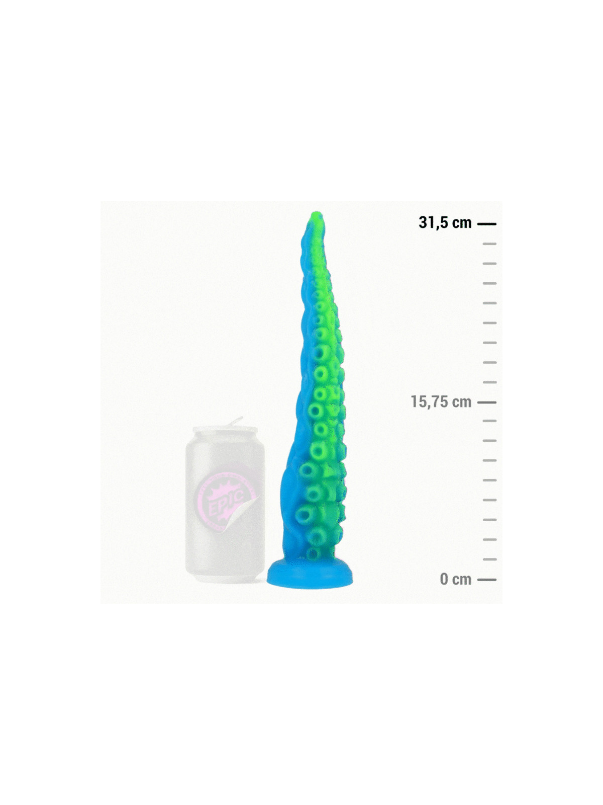 EPIC - DILDO FLUORESCENTE CON TENTACOLI SOTTILI DI SCYLLA DIMENSIONI GRANDI