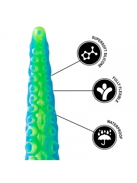 EPIC - DILDO FLUORESCENTE CON TENTACOLI SOTTILI DI SCYLLA DIMENSIONI GRANDI